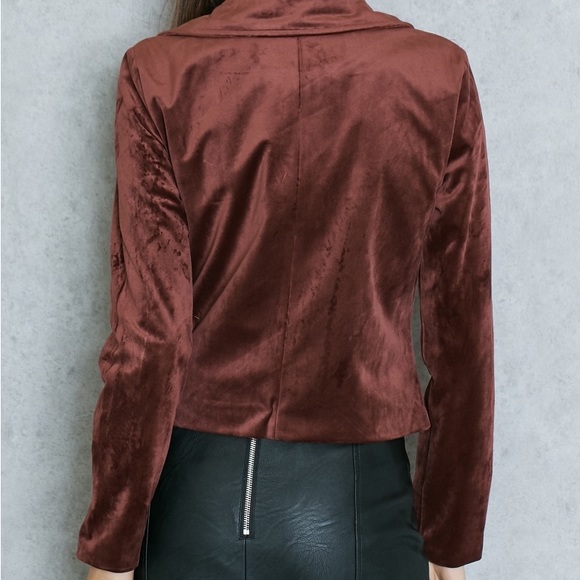 Vero moda burgundy moto jacket - Picture 8 of 8